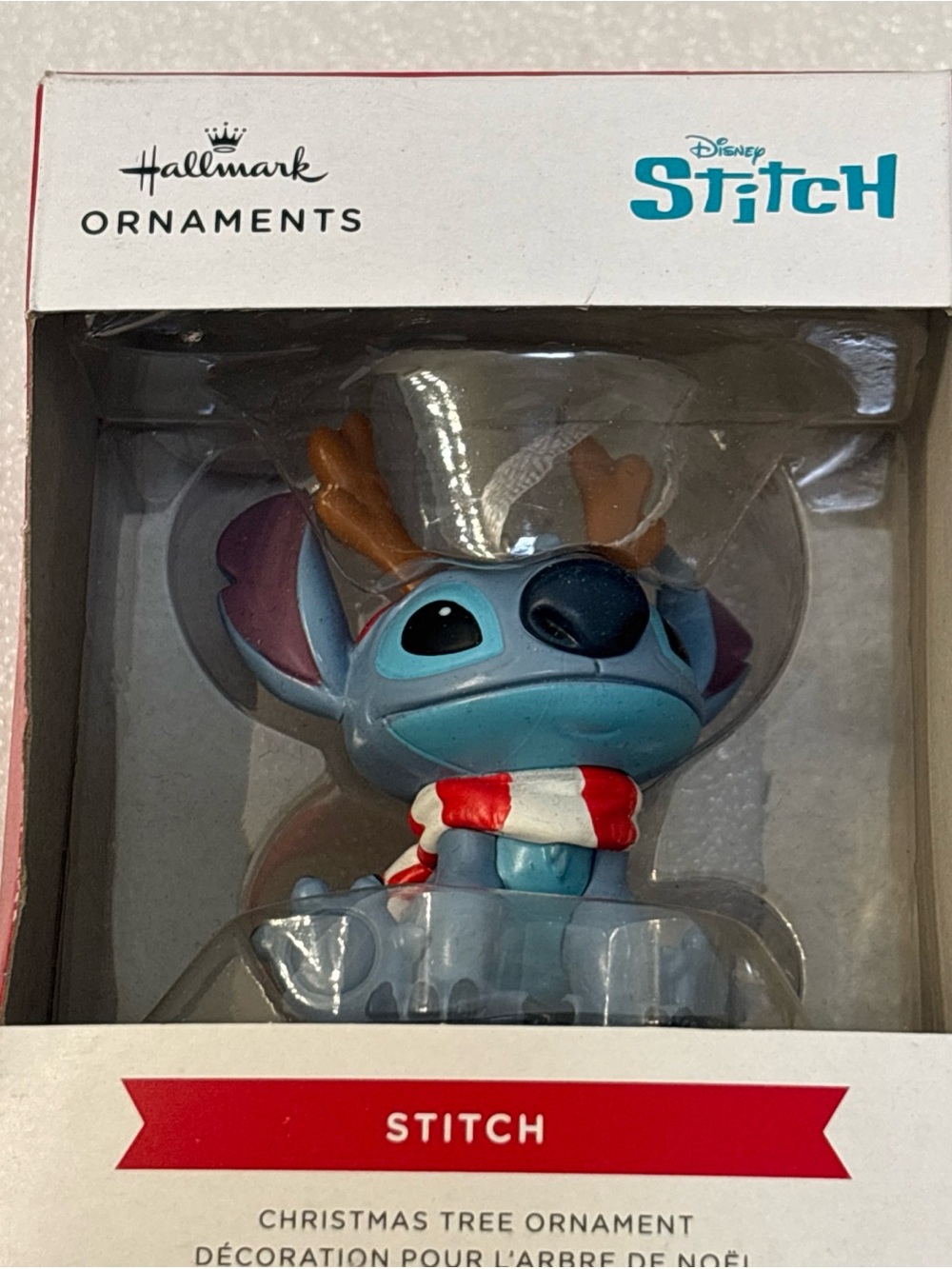 Hallmark Stitch Ornament - Blue with Red & White Scarf - Picture 8 of 8
